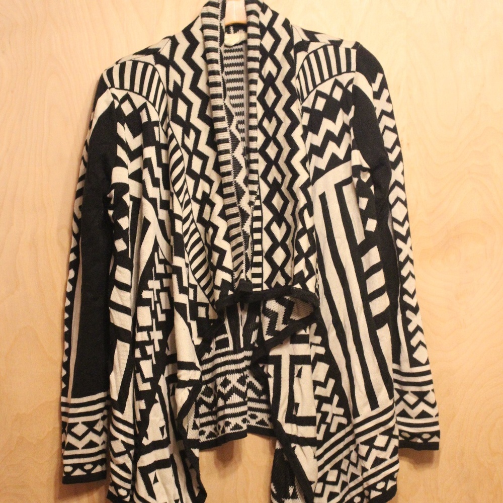 B&W Anthropologie Sweater